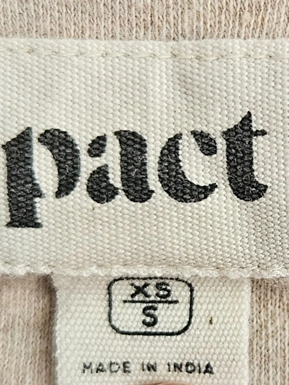 Pact Brooklyn Cardigan XS/S Wheat Heather Organic Cotton Minimalist Travel Comfy - Picture 2 of 8
